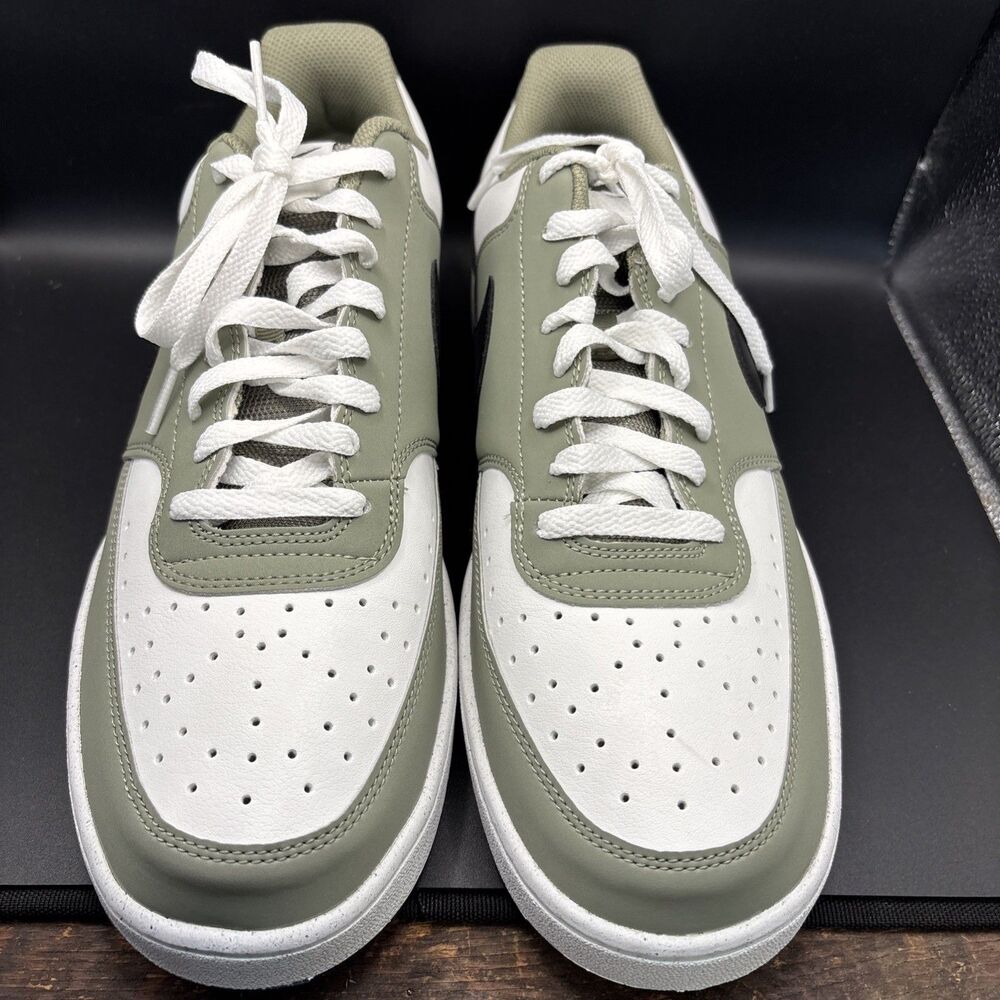 Nike Court Vision Low P NBK Summit White Silver Sage Men's Size 12 IM0459-104